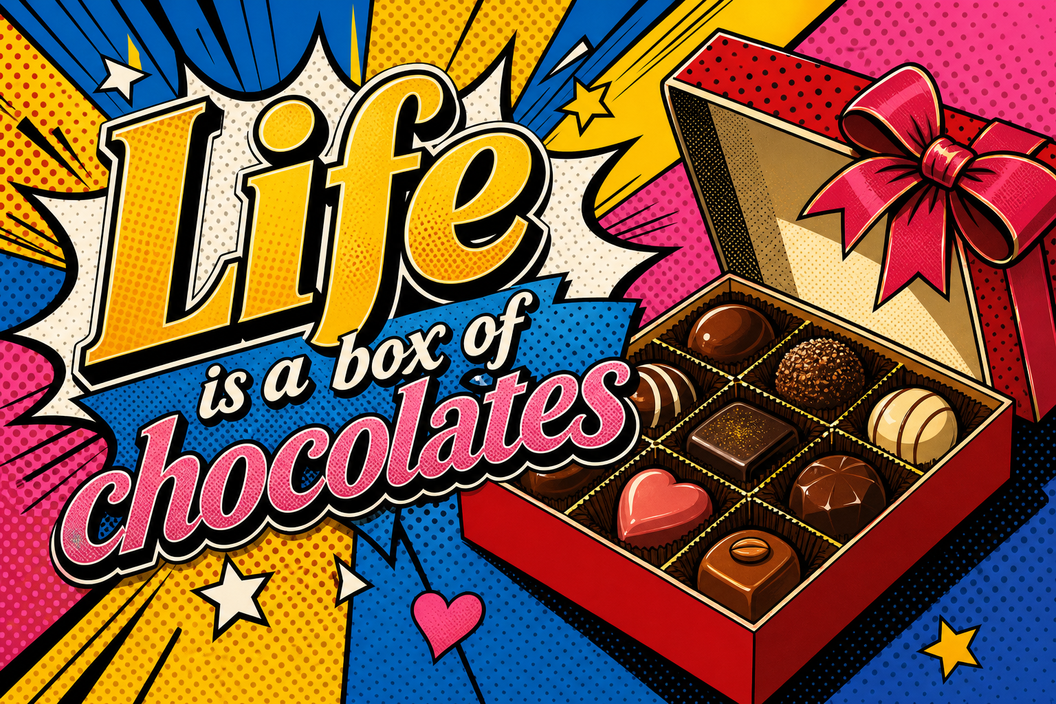 Life is a box of chocolatesの意味・日本語訳と人生観を表す例文