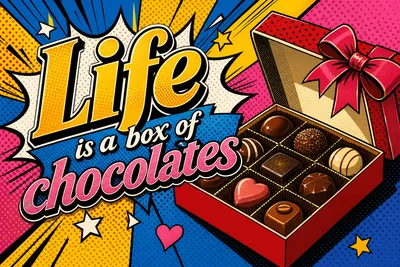 Life is a box of chocolatesの意味・日本語訳と人生観を表す例文