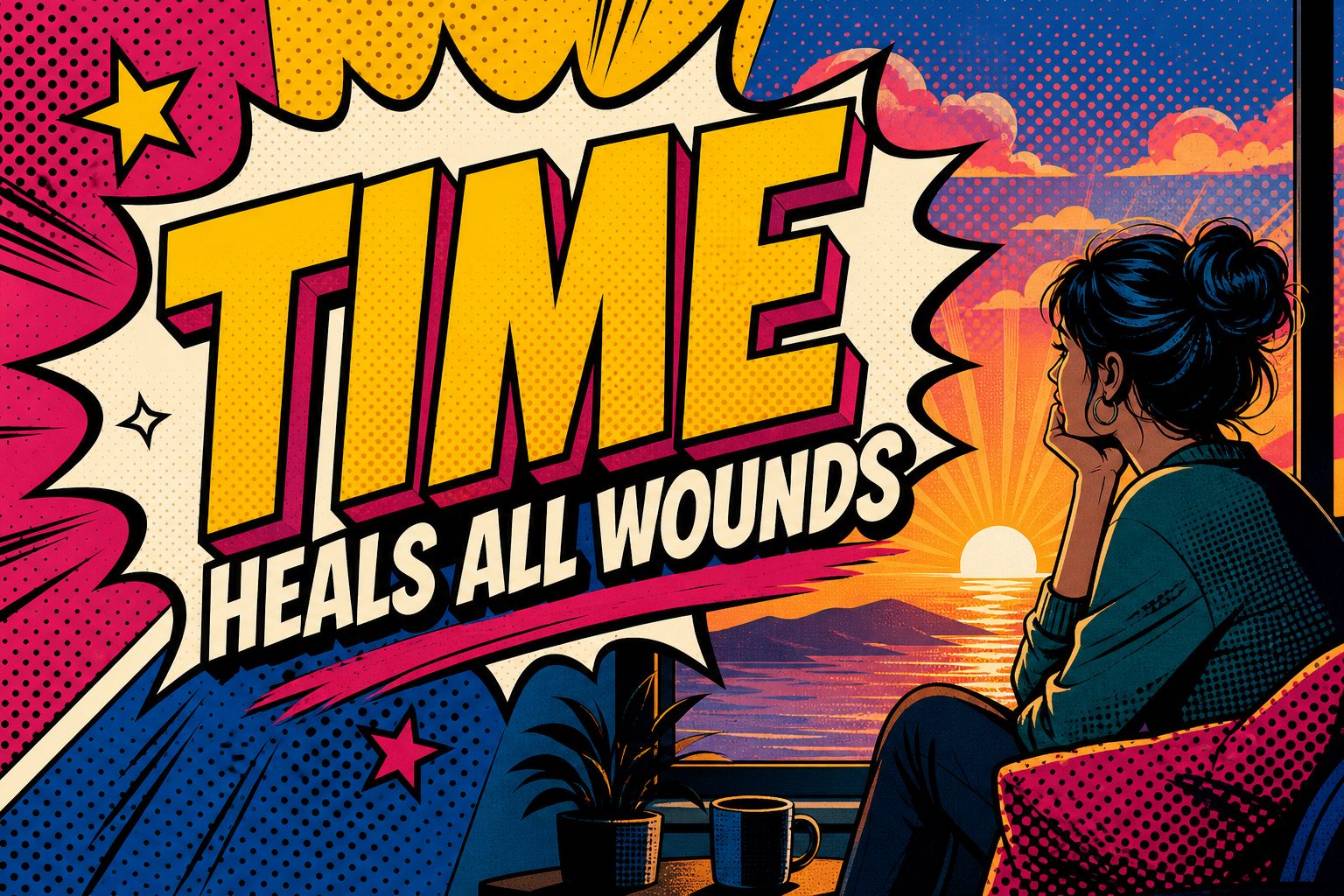 Time heals all woundsの意味・由来と人生の悩みに使う会話例