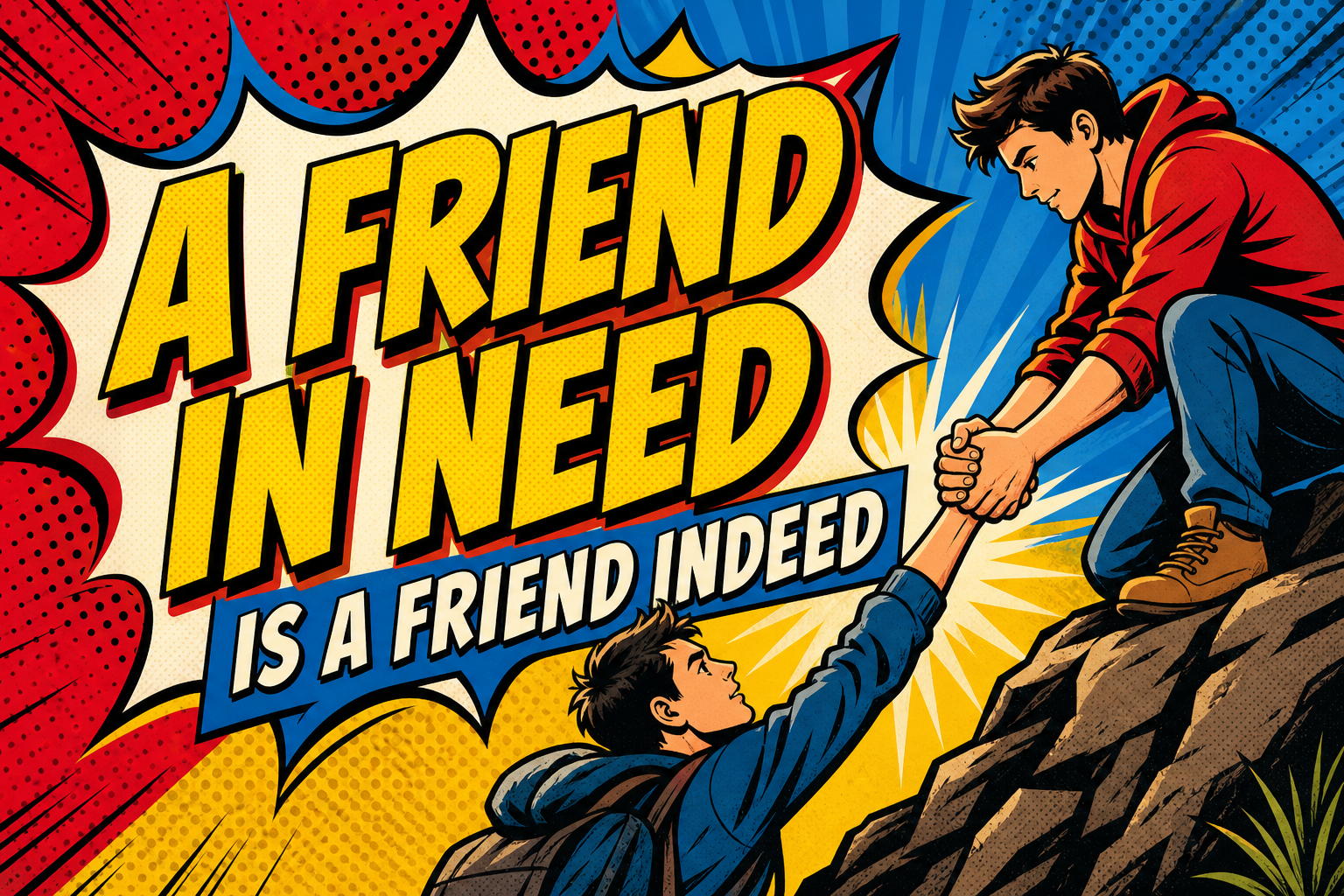 A friend in need is a friend indeedの意味・友情での例文