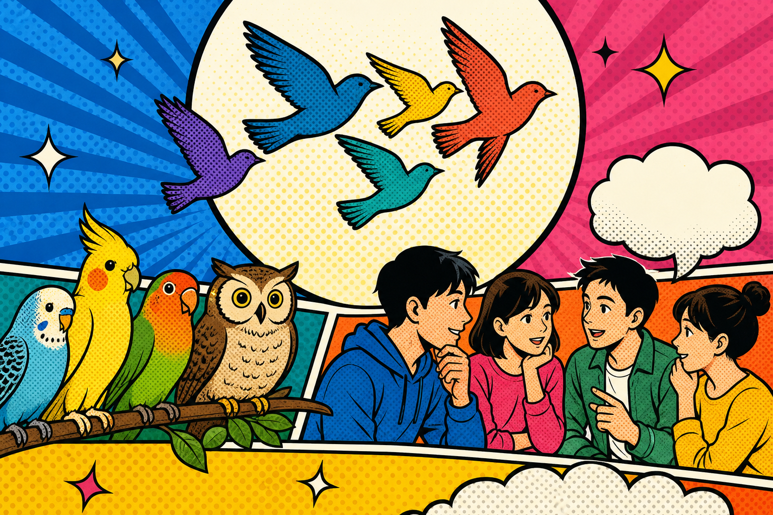 Birds of a feather flock togetherの日本語訳・由来と付き合い方の要点