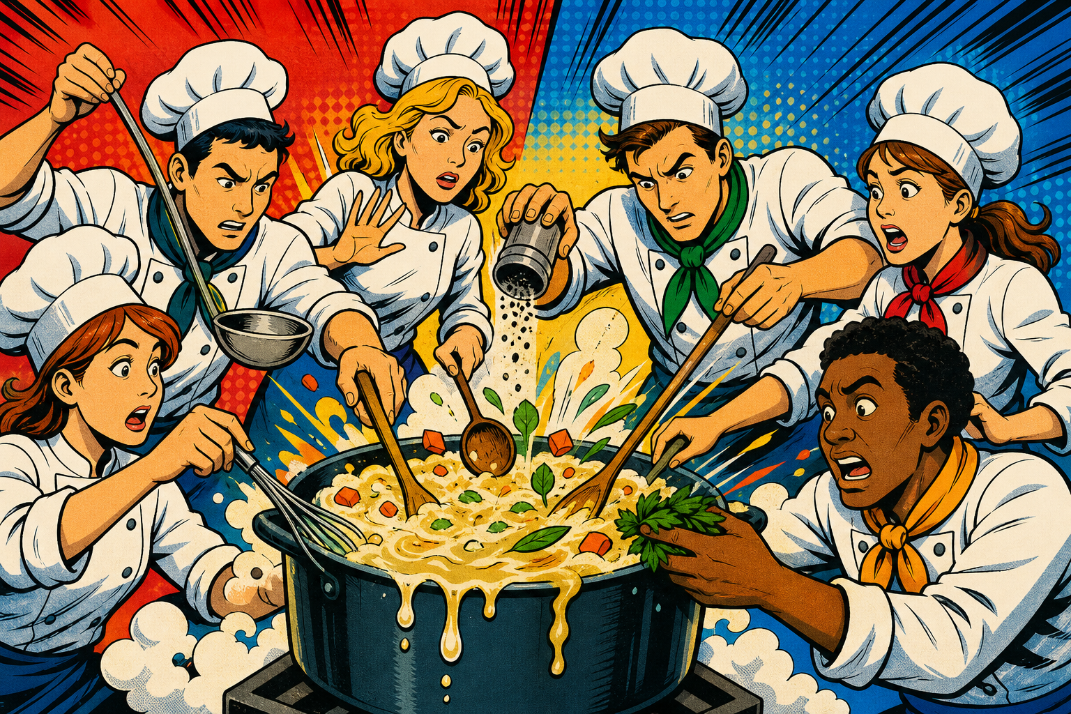 結論:Too many cooks spoil the brothの日本語訳・意味は?